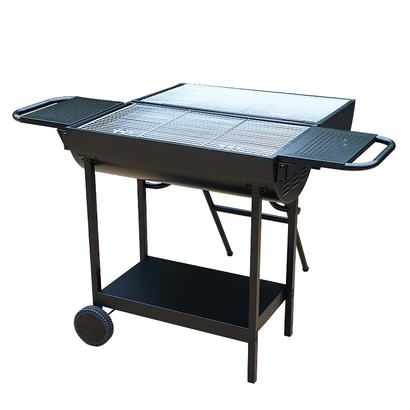 Certificado EN gran grueso plegable parrilla de doble cara parrilla de barbacoa exportación transfronteriza parrilla de barbacoa americana