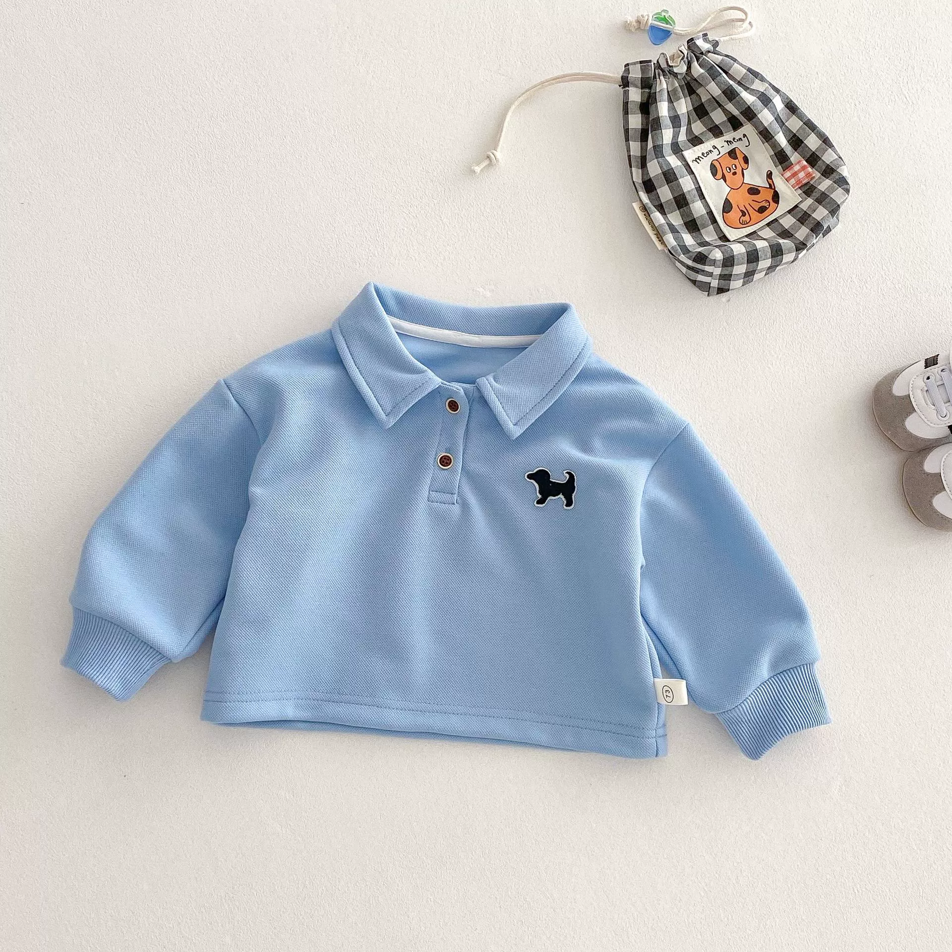 Children's fashionable polo, base body-friendly summer clothing, 0-5 years, autumn, children's clothing