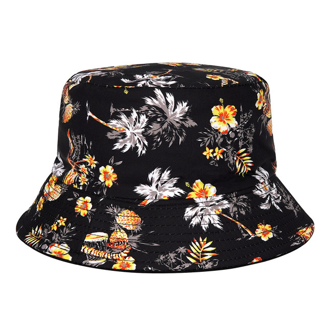 Sombrero de Sol de verano Sombrero de cubo de pato amarillo reversible para hombres