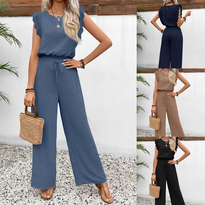 2026 European and American Popular Items on Wish, Independent Websites, Cross-Border Amazon, Sleeveless Short Vest, Casual Long Pants, High-End Two-Piece Set 2026 European and American Popular Items on Wish, Independent Websites, Cross-Border Amazon, Sleeveless Short Vest, Casual Long Pants, High-End Two-Piece Set