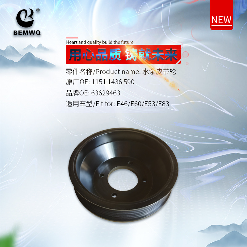 11511436590 Water Pump Pulley Suitable for Bmw E46E60E53E83/1151 1436 590