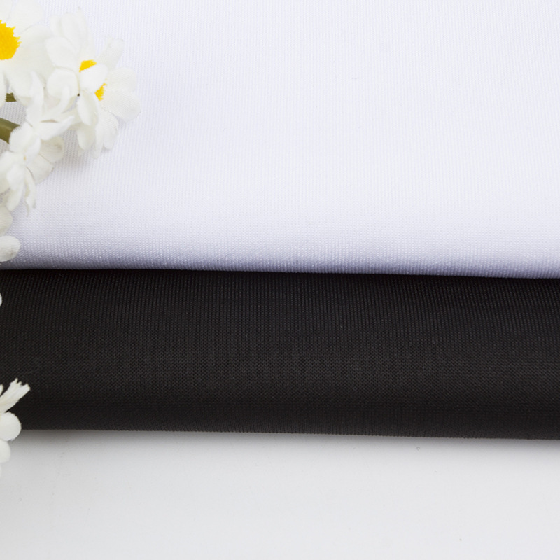 Air Layer Fabric 300g Polyester Knitted Fabric Mask School Uniform Sports Rayon Double-Sided Stretch Healthy Fabric