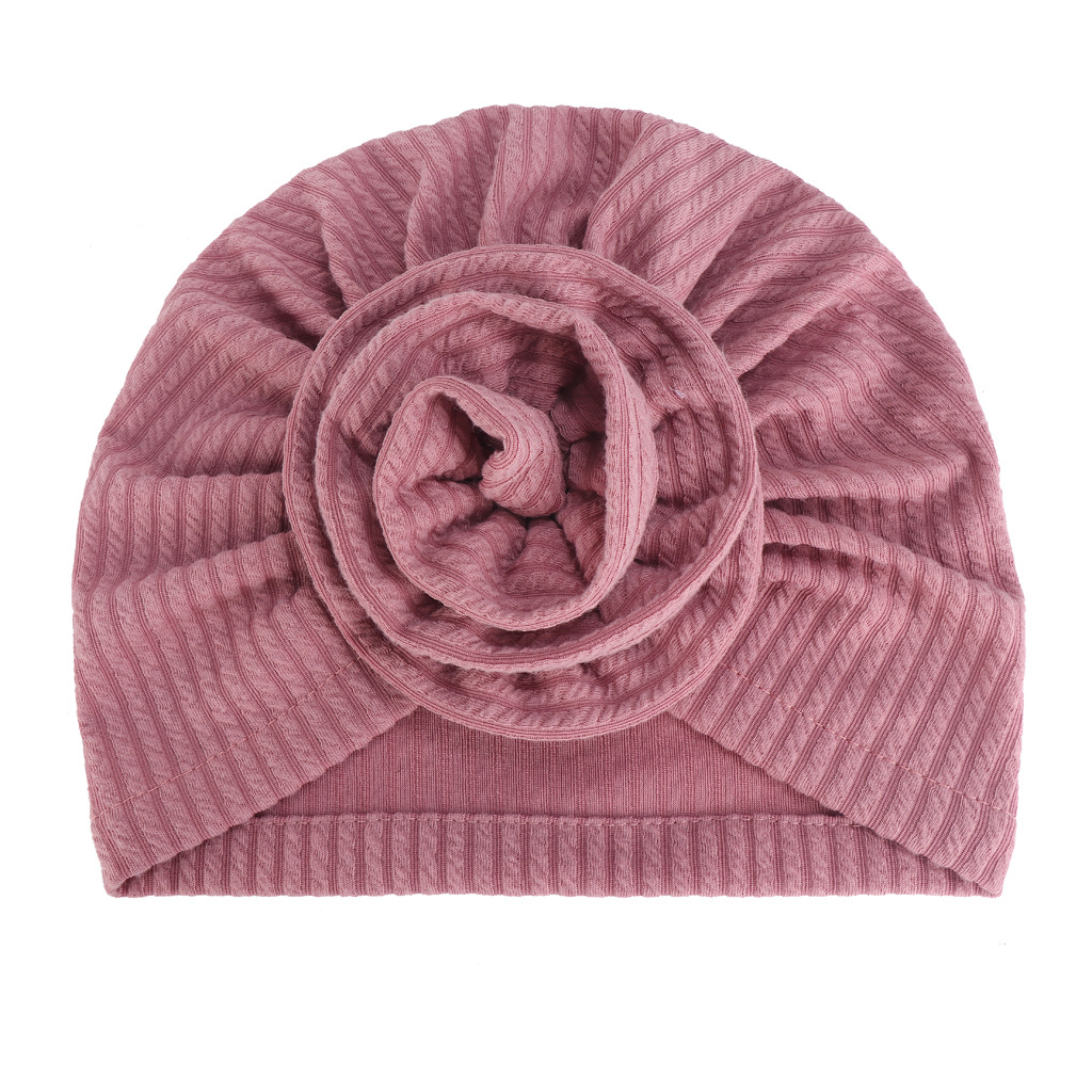 cappello turbante jacquard multicolore cappello a fiori a righe da donna primaverili e autunnali in stock_voghion.com
