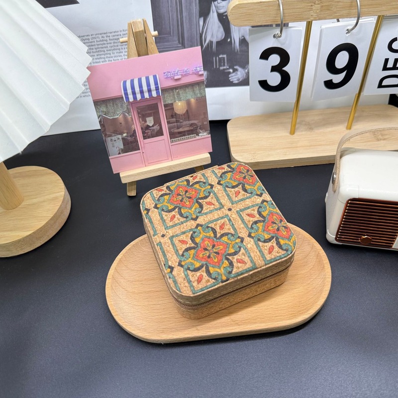 皮革珠宝收纳盒复古风耳钉项链戒指盒便携迷你饰品盒高档首饰盒|undefined