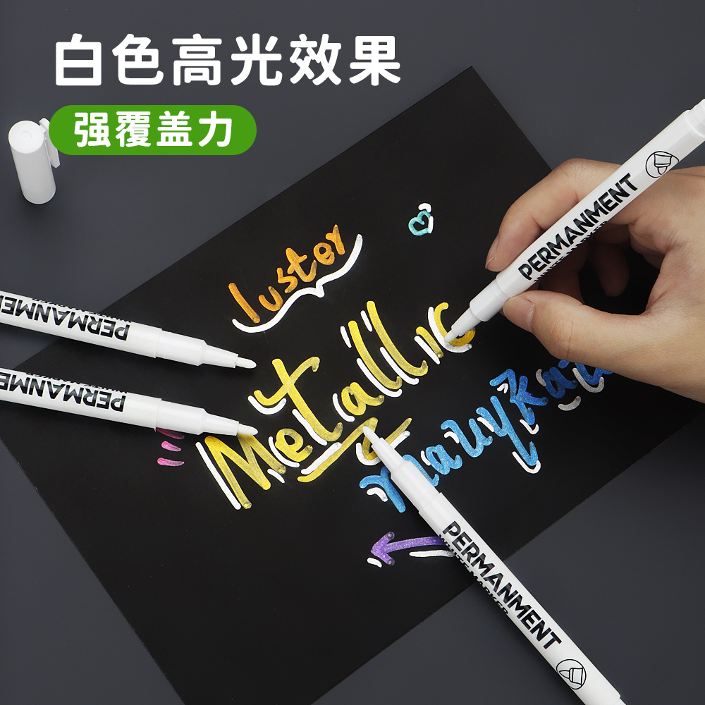 Marcador blanco Art Special Marcador blanco de alto brillo Marcador aceitoso impermeable y sin color Marcador al por mayor