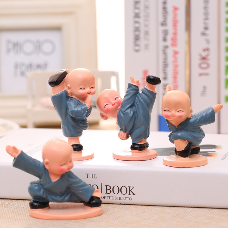 Kung Fu Four Monk Ornaments Car Ornaments Cute Car Ornaments Doll Doll Creative Car Ornaments Decoration Kung Fu Four Monk Ornaments Car Ornaments Cute Car Ornaments Doll Doll Creative Car Ornaments Decoration