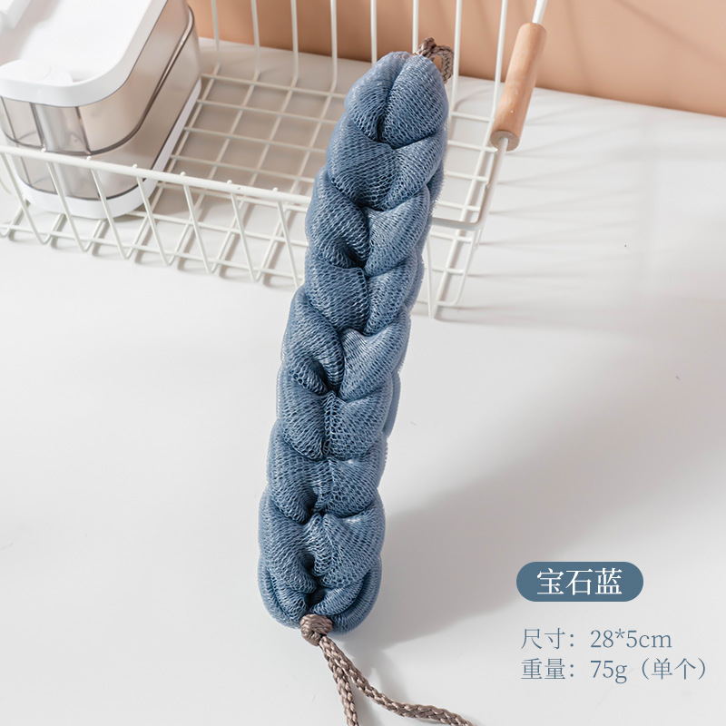 Nuevas toallas de baño largas tirando de toallas de espalda para adultos toallas de espuma de bola de baño al por mayor