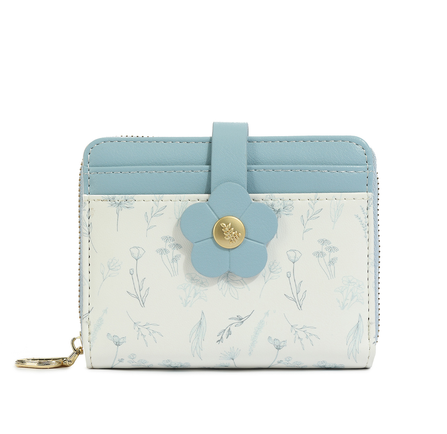 2025 nuevo lindo bolso de cambio de impresión de estudiantes bolso de tarjetas corto pequeño bolso fresco ins viento dama sentido superior