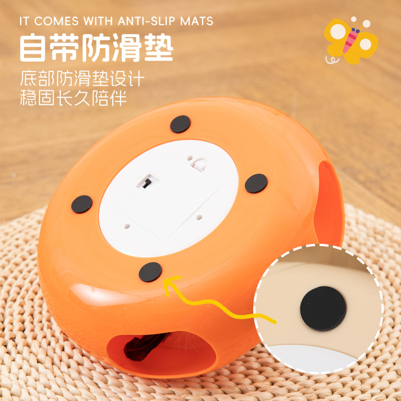 跨境宠物智能玩具趣味自动旋转逗猫器猫转盘蝴蝶猫玩具逗猫棒|undefined