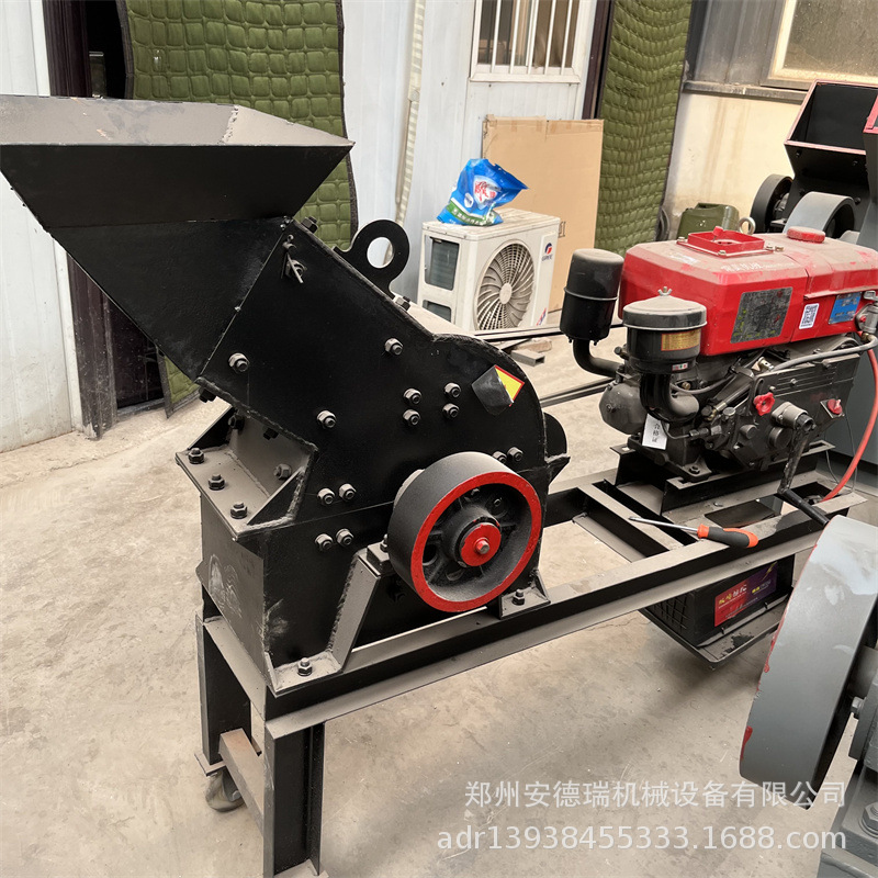 批发炉渣锤式破碎机建筑垃圾鹅卵石可移动制砂机石英石细碎制砂机