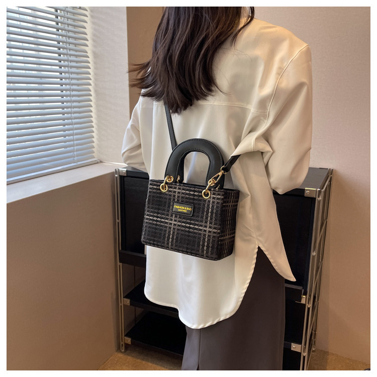 Solid Color Pattern Spring&Summer Season Women's Small Spring&summer Knit Cute Handbag