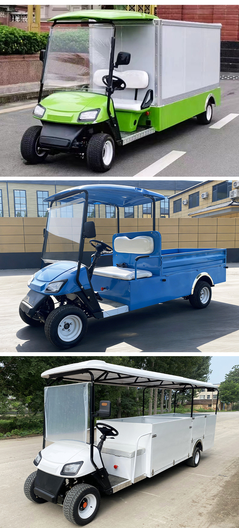 Electric golf cart, factory, scenic area, airport shuttle vehicle, hotel and guesthouse linen cart, foreign trade container transport vehicle, sightseeing vehicle