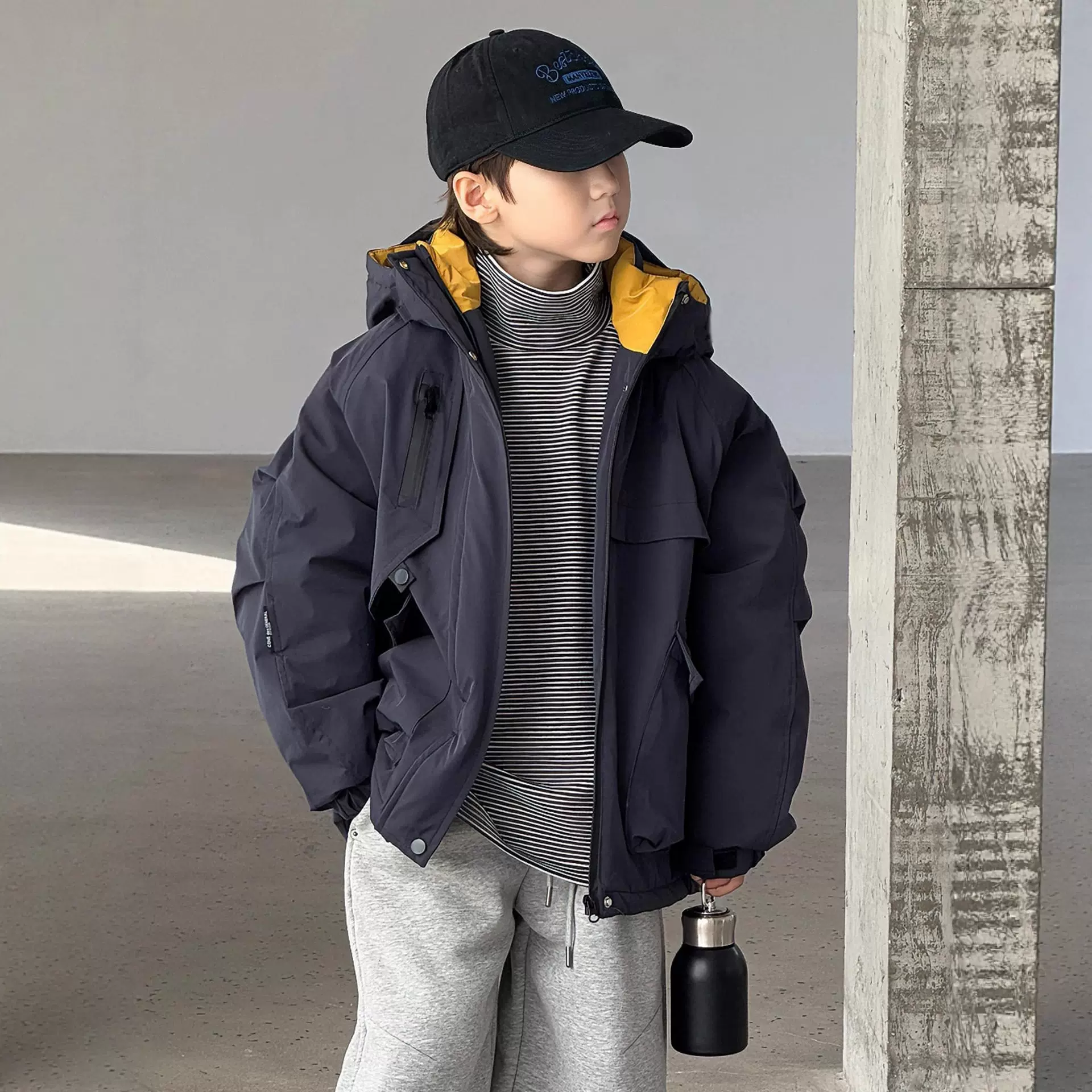 男童棉服秋冬款2025新款中大童冬季棉衣外套加厚保暖儿童装冬装潮