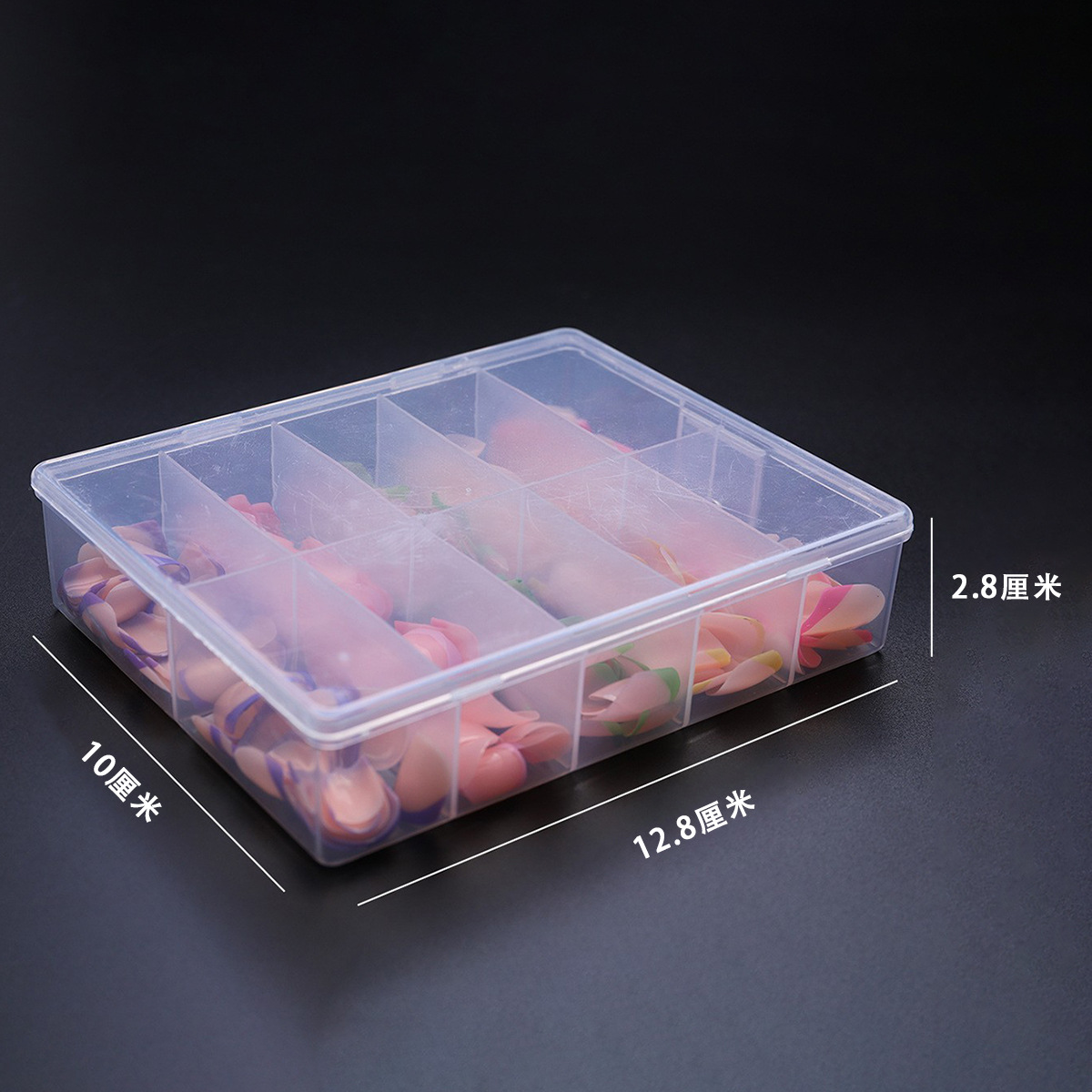 240 piezas de caja de color corto parche de uñas francés multicolor desgaste parche de uñas falsas desmontable al por mayor