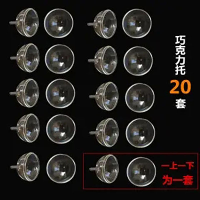 Tapa de flores de chocolate Taza de flores de acrílico con tapa redonda transparente Día de San Valentín Ramo Ferrero Material de bricolaje Embalaje de flores