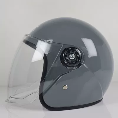 and winter warm half helmet | Motorcycle Safety Supplies - grey