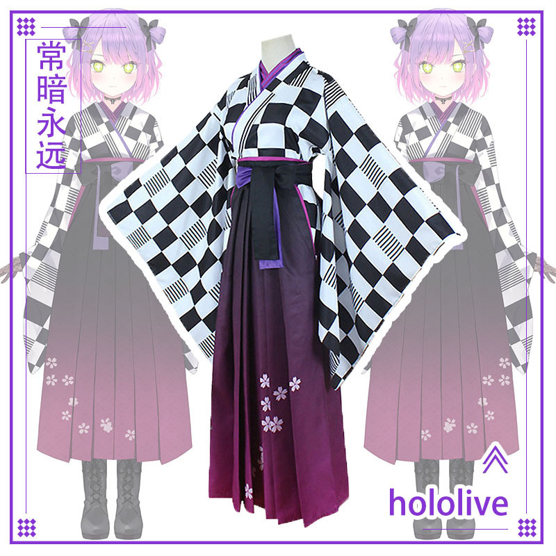 Virtual anchor often dark forever cos suit Japanese kimono cosplay role-playing clothes full animation surrounding