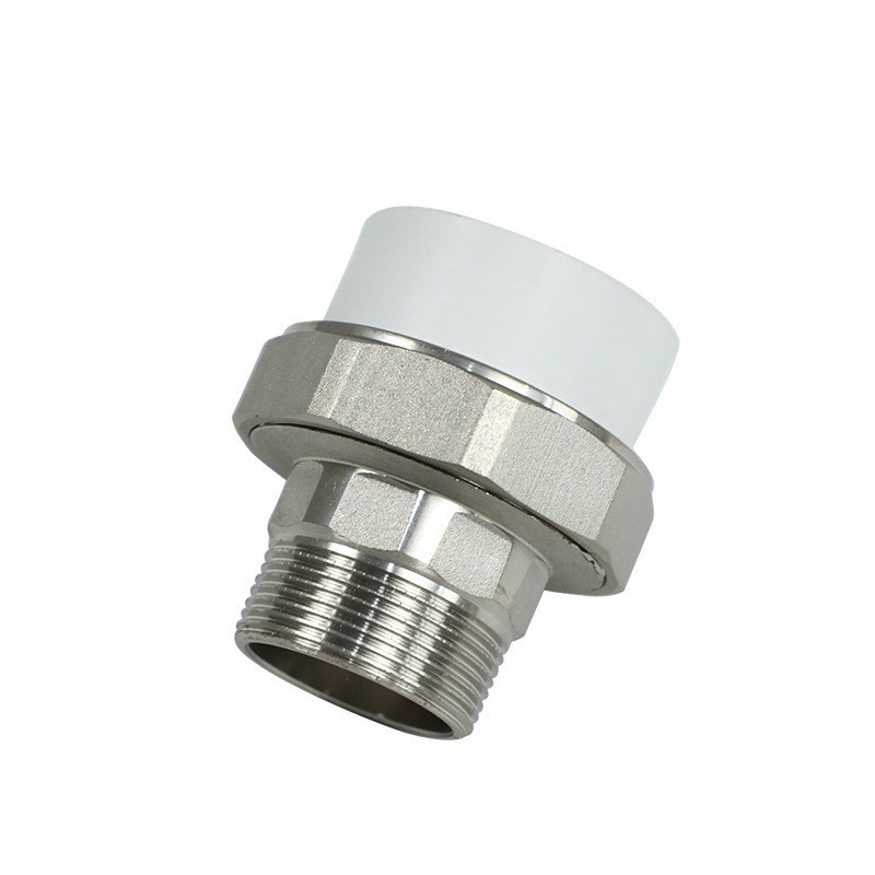 PPR grifo de tubería de agua de alambre interno y externo Junta suelta rosca externa cobre Junta suelta accesorios de plomería accesorios de tubería fábrica al por mayor