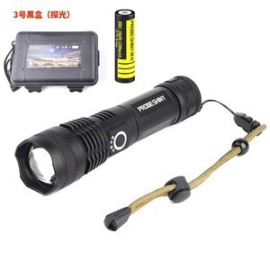 SD191 쇼트 P50 손전등 + 18650 배터리 + 배터리 랙 + 케이싱 + USB 라인 + 고급 선물 상자 포장