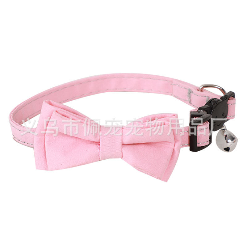 Pei Pei nuevo collar de mascotas, collar de gato de color sólido con collar de gato de moda