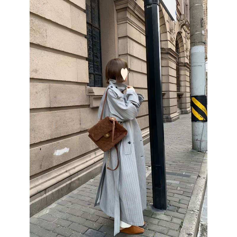 风衣外套女春秋季2025年新款中长款小个子英伦风气质大衣|undefined