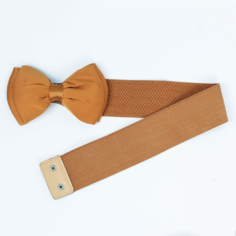 Cintura extra grassa e allargata Accessori elastici elastici Gonna decorativa Cintura per ragazze Ornamenti in vita con fiocco in chiffon_voghion.com