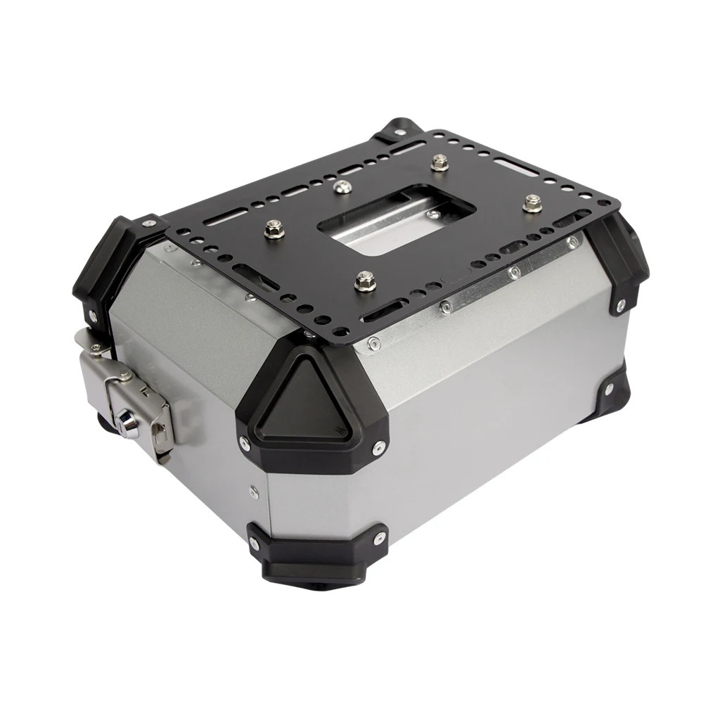 18L Side Box Bracket for Motorcycle, Universal Aluminum Alloy Waterproof and Anti-Collision Side Box, Large Capacity Quick-Release Side Box for Motorcycle Travel