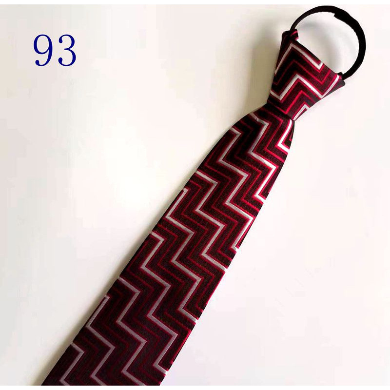 男士拉链新郎结婚红色8cm正装商务黑色免打结懒人易拉得蓝色_