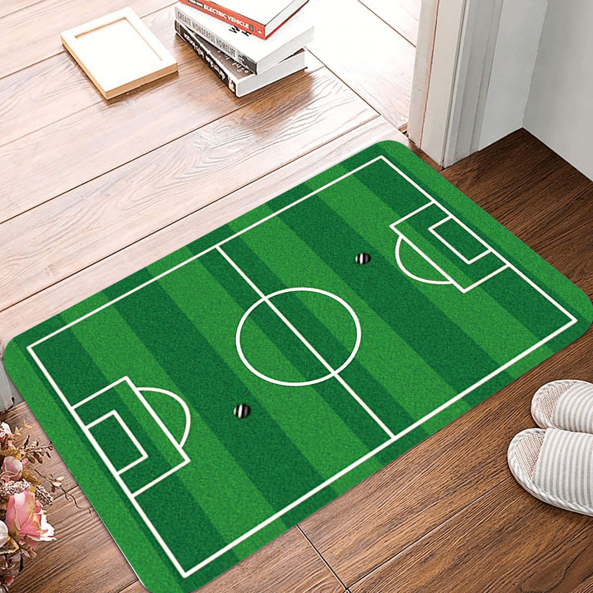 Serie de campo deportivo transfronterizo alfombra decorativa del piso dormitorio casa alfombra del piso campo de fútbol juego impresión hogar sala de estar