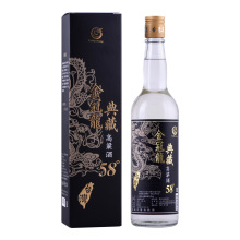 中国台湾高粱酒金冠龙典藏高粱酒58度 600ml*1进口白酒粮食酒