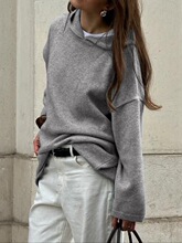 O 99931 Casual Hooded Long Sleeve Sweatshirt ���s�Bñ�l��