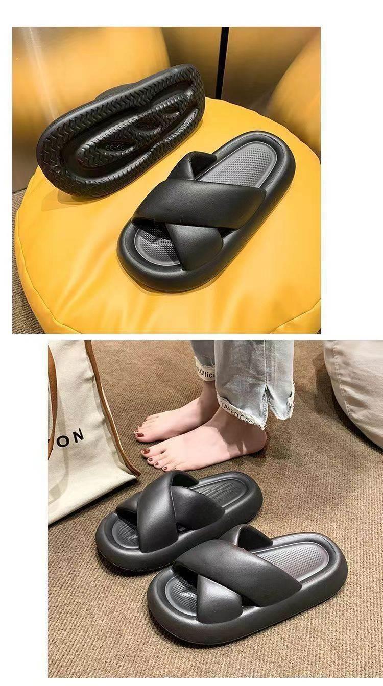 Soft EVA Slide Sandals for Women Summer Indoor Outdoor Thick Sole Wide Fit Size 40-41 key features