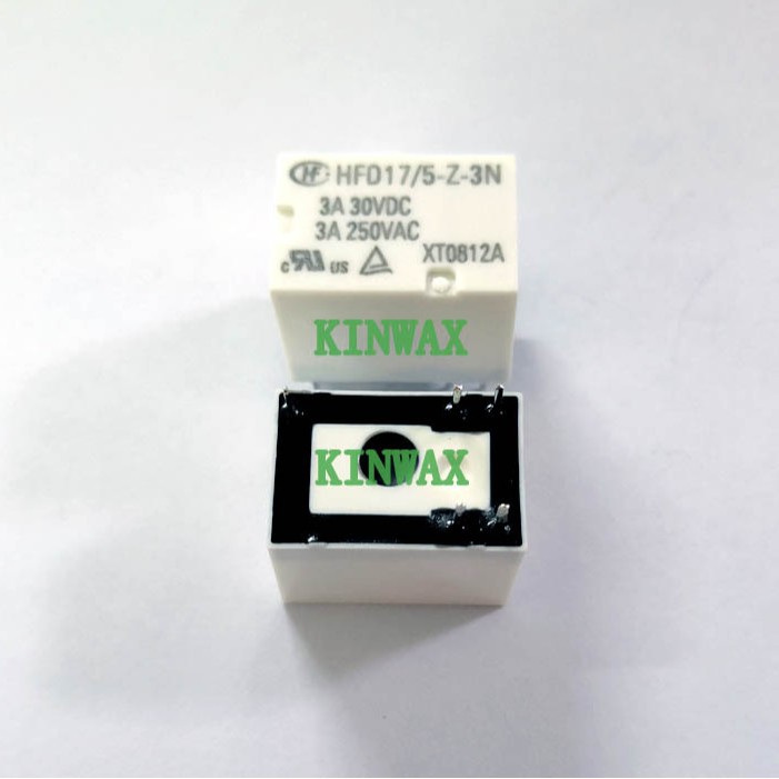 HFD17/12-ZTN 一组转换5脚3A250VAC继电器5V12V24V 全