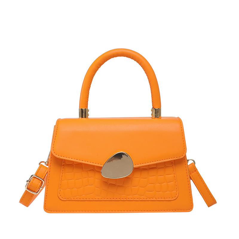 Textura hebilla magnética bolso de moda simple 2025 primavera nuevo estilo ins bolso de mensajero de un solo hombro elegante bolso cuadrado femenino