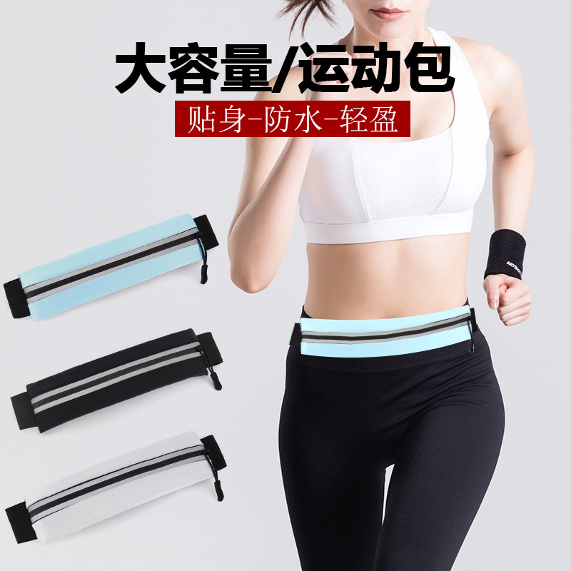 New Cross-Border Running Close-Fitting Casual Korean Style Crossbody Bag Sports Mobile Phone Waist Bag Multi-Functional Manufacturer Spot Wholesale