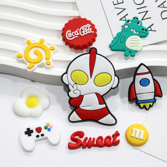 Cartoon Ultraman diy soft adhesive patch decoration mobile phone case slippers shoe buckle cup material accessories storage box stickers