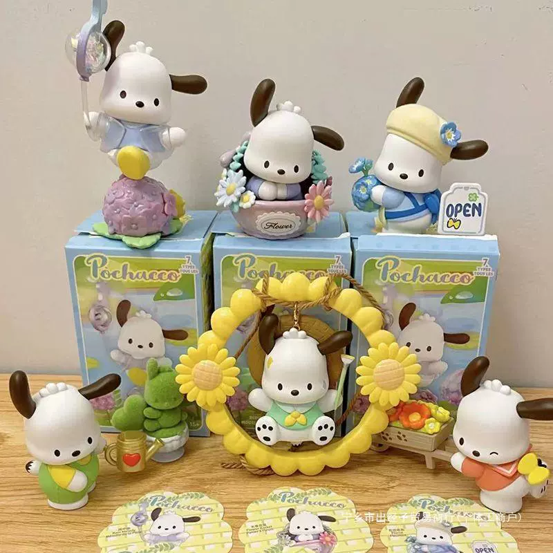 Минифигурка Sanrio Pochacco, коллекционная игрушка в слепой коробке 7–9 см, подарок на день рождения