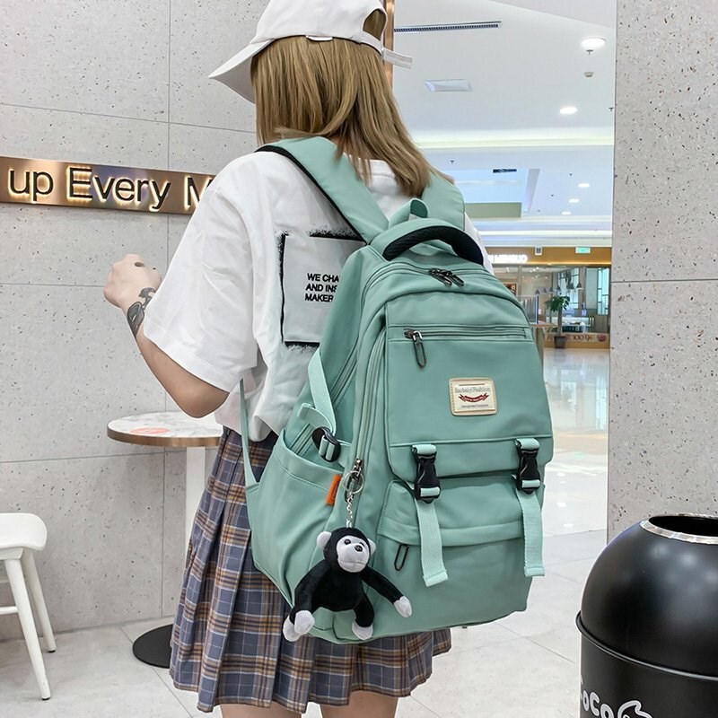 French Large Capacity Schoolbag Female Junior High School Student Backpack High School Student Backpack Male