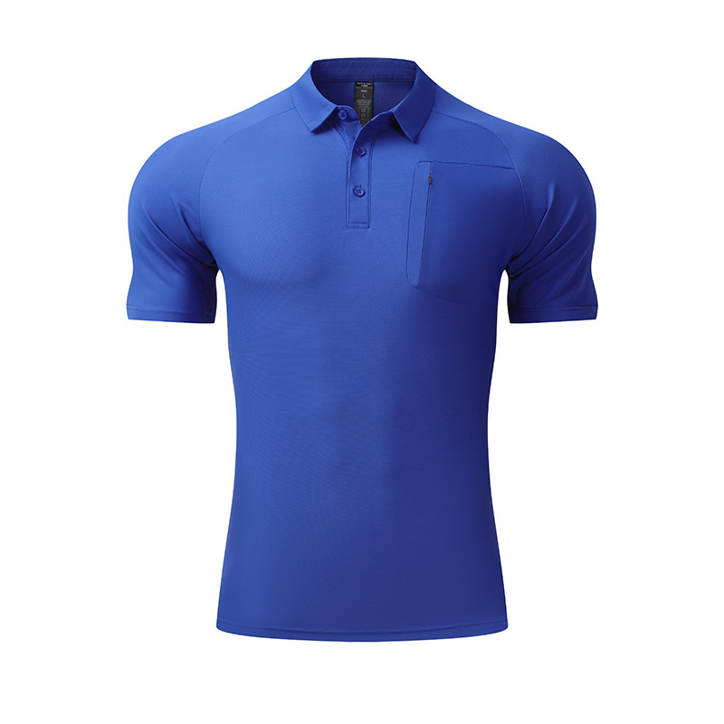 Camiseta de polo de golf de secado rápido para hombre de lujo ligero Camiseta de solapa Camiseta de polo de manga corta de gama alta deportiva Logotipo personalizado