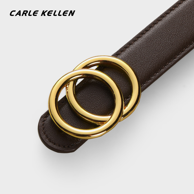 Nuova CINTURA CARLE KELLEN da donna 2023 Nuova vera pelle INS. Senso del design, cintura per pantaloni piccola e versatile alla moda_voghion.com