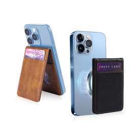 跨境适用iphone15magsafe强磁卡夹RFIDWallet苹果16定制磁吸卡包