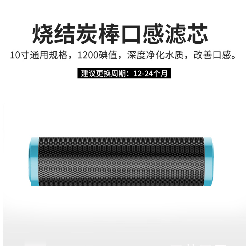 后置烧结炭棒滤芯 / 10寸