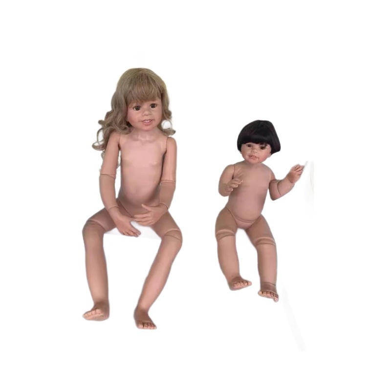 Simulación de ropa modelo muñeca 80 90cm pegamento completo muñeca conjunta 1-3 años de edad modelo de ropa para niños