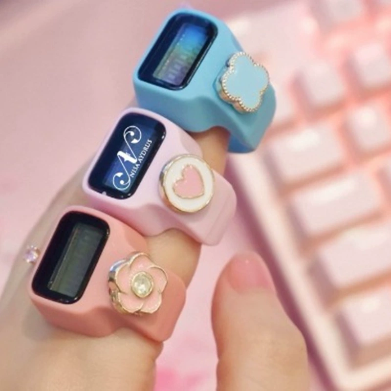 Кольцо типа светящийся счетчик пальца счетчик счетчик счетчик с бриллиантом