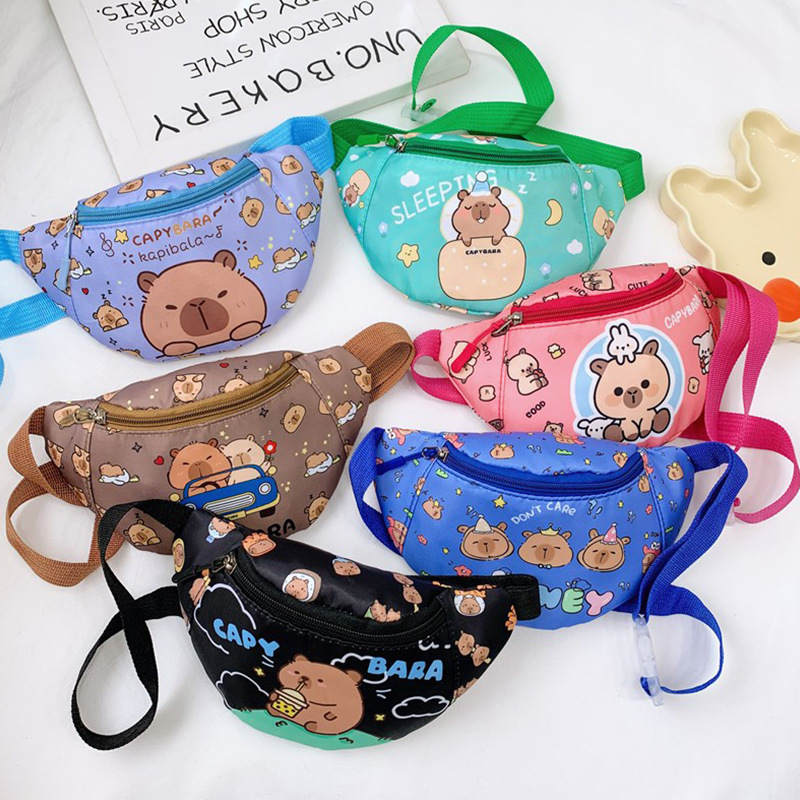 Bagos lindos para niñas, nuevos caritas de dibujos animados para niños, bolsos de pecho, bolsos de cambio para niños