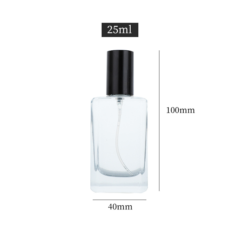 Perfume sub-botella 5ml portátil presionando botella de spray transparente de vidrio cosmético botella vacía al por mayor botella de spray de niebla fina