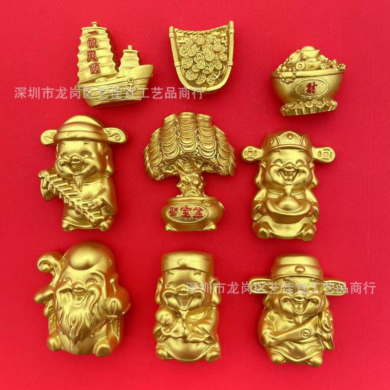 National Tide Spring Festival Red Festive 3D Three-dimensional Resin…