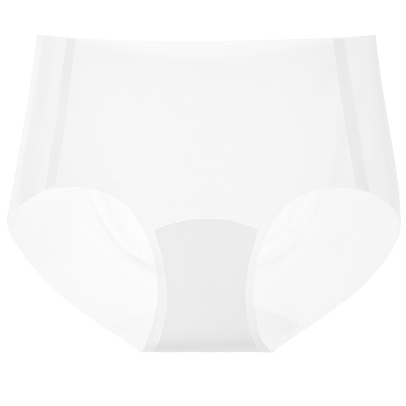 Entrepierna alargada, ropa interior delgada que no deja marcas, seda de hielo para mujer, entrepierna antibacteriana transpirable, pantalones finos para mujer de verano medio y verano
