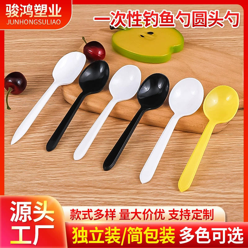 Disposable plastic spoon, pack, wholesale
