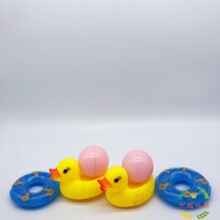 2元批发 漂浮  鸭子 黄色母鸭 两个套装 游泳 网鸭  玩具货源